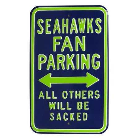 AUTHENTIC STREET SIGNS Authentic Street Signs 35121 Seahawks Sacked Parking Sign 35121